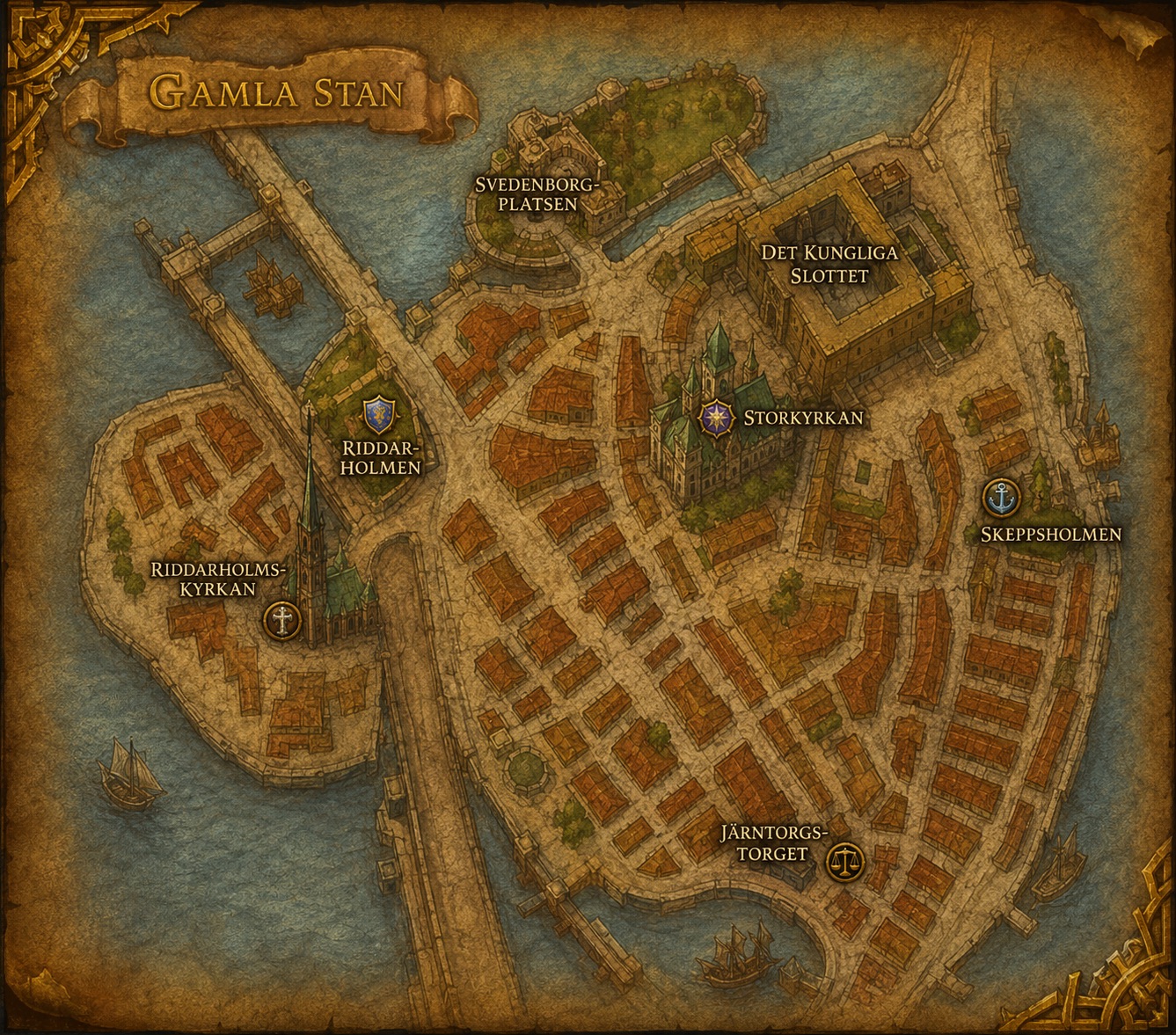 Map of Gamla Stan